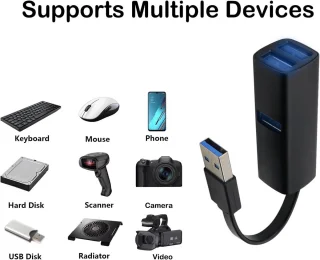 3-poorts USB 3.0 hub