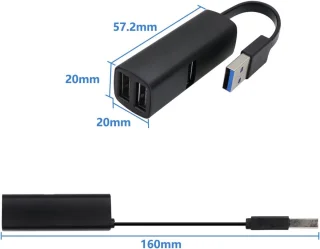3-poorts USB 3.0 hub