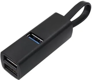 3-poorts usb 3.0 hub extender - mini aluminium draagbare splitter