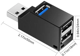 3-poorts USB 3.0 hub