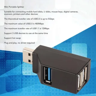 3-poorts USB 3.0-hub