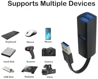 3-poorts USB 3.0 Hub