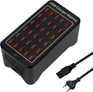 30-poorts usb-oplaadstation, 150w/30a smart charger