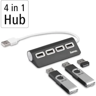 4-poorts USB 2.0-hub