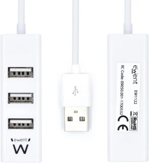 4-poorts USB 2.0 hub – wit