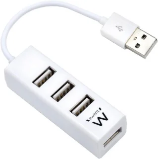 4-poorts USB 2.0 hub – wit