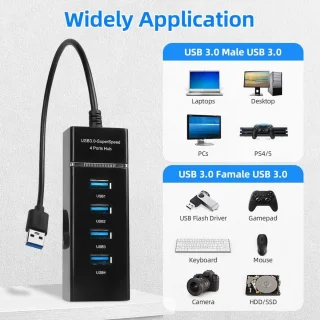 4-poorts USB 3.0-hub