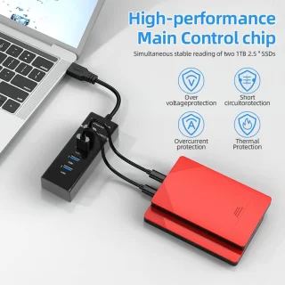 4-poorts USB 3.0-hub