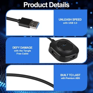 4-poorts USB 3.0-hub
