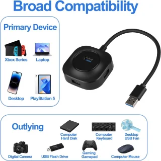 4-poorts USB 3.0-hub