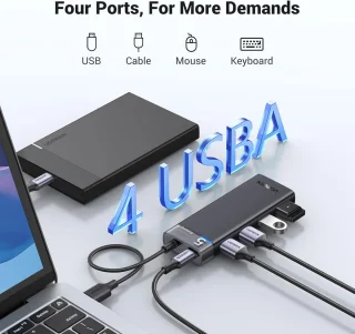 4-poorts USB 3.0-hub