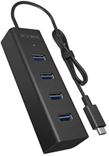 4-poorts USB 3.0 Hub met USB-C