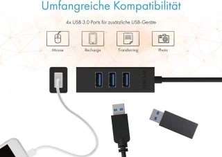 4-poorts USB 3.0 Hub