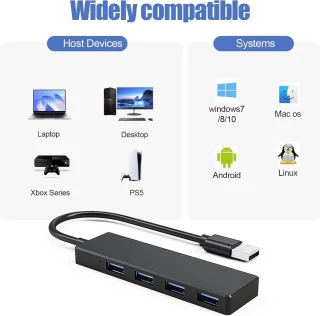 4-poorts USB 3.0 hub