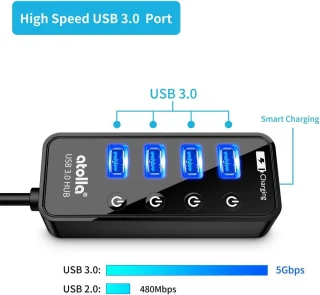 4-poorts USB 3.0 hub
