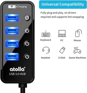 4-poorts USB 3.0 hub