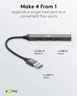 4-poorts USB 3.2 Hub