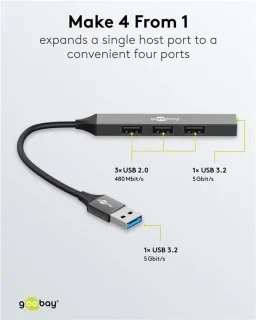 4-poorts USB 3.2-hub