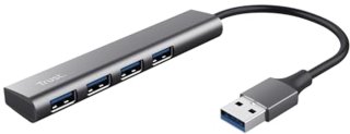 De 4-poorts USB-A hub in één oogopslag