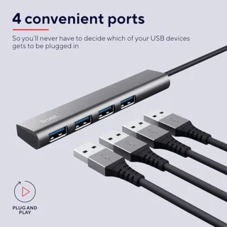 4-poorts USB-A hub