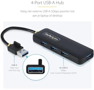 4-Poorts USB-A Hub - USB 3.0