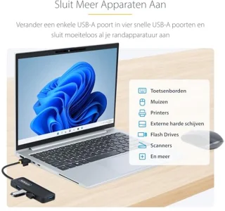 4-Poorts USB-A Hub - USB 3.0