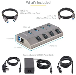 4-poorts USB-C Hub