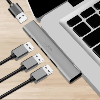 4-poorts USB-C hub