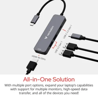 4-poorts USB-C hub