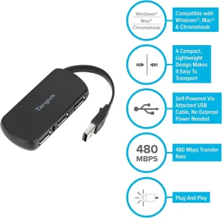 4-poorts USB Desktop Hub