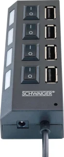 4-poorts USB-hub