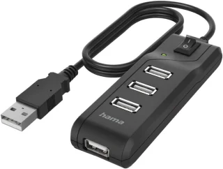 4-poorts USB-hub (USB 2.0)