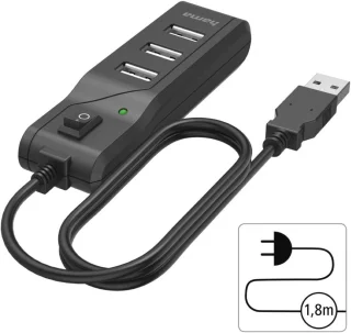 4-poorts USB-hub (USB 2.0)