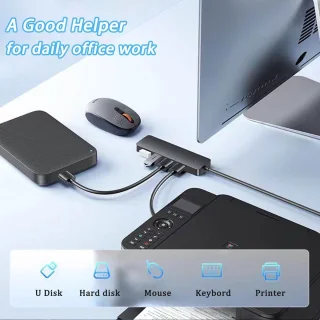 4-poorts USB-hub / USB-verlenger