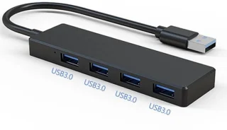 4-poorts USB-hub / USB-verlenger