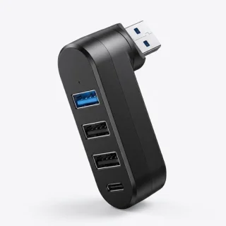 4-poorts USB-hub - Zwart