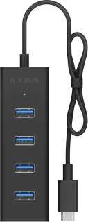 4‑poorts USB 3.0 Hub met USB‑C