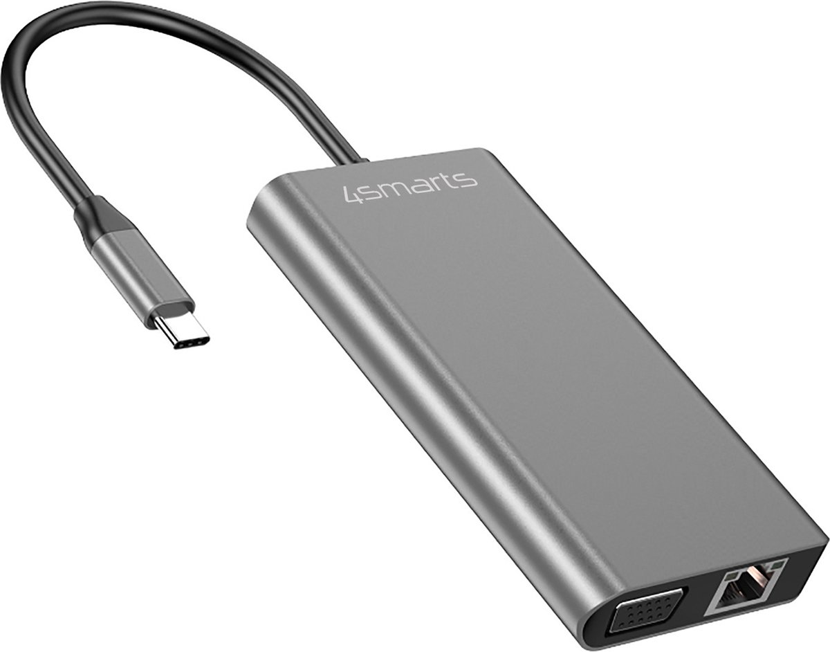 4Smarts 8-in-1 Hub Space Grey