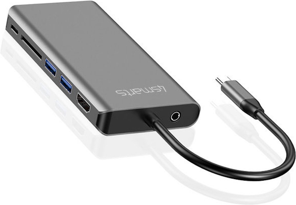 4Smarts 8-in-1 Hub Space Grey