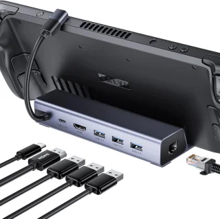 6-in-1 Dockingstation voor Gaming Handhelds