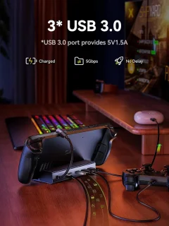 6-in-1 Dockingstation voor Gaming Handhelds