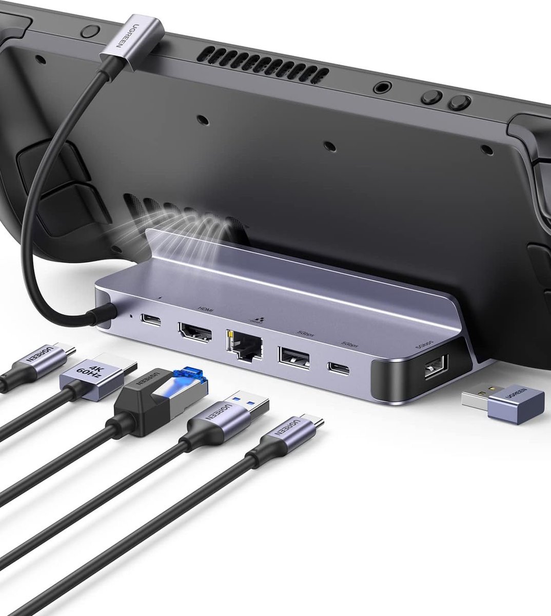 6-in-1 USB-C Docking Station voor MacBook, iPad en Surface