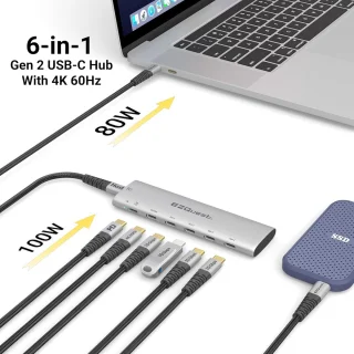 6-in-1 USB-C Hub
