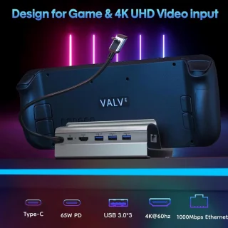 6-in-1 USB-C Hub voor Steam Deck