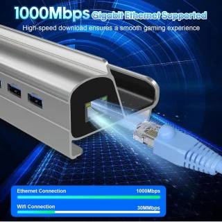 6-in-1 USB-C Hub voor Steam Deck