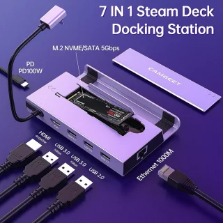 7-in-1 Docking Station voor Steam Deck
