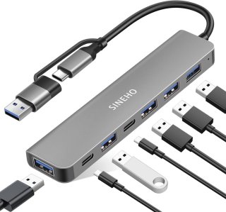 De 7-in-1 Dual USB-hub in één oogopslag
