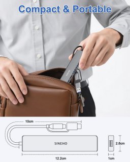 Wat vinden we goed aan de 7-in-1 Dual USB-hub