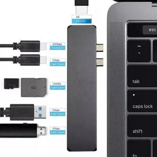 7-in-1 USB-C Dock voor MacBook Pro Air iMac Mac Mini Lenovo