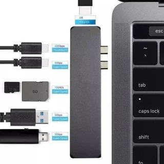 7-in-1 USB-C Dock voor MacBook Pro Air iMac Mac Mini Lenovo